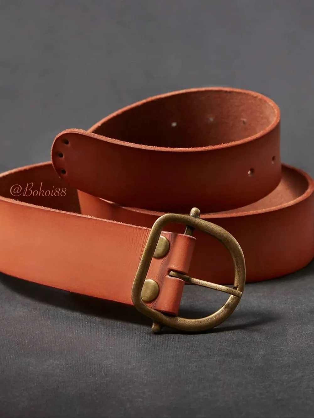 NWT Free People Birch Leather Belt